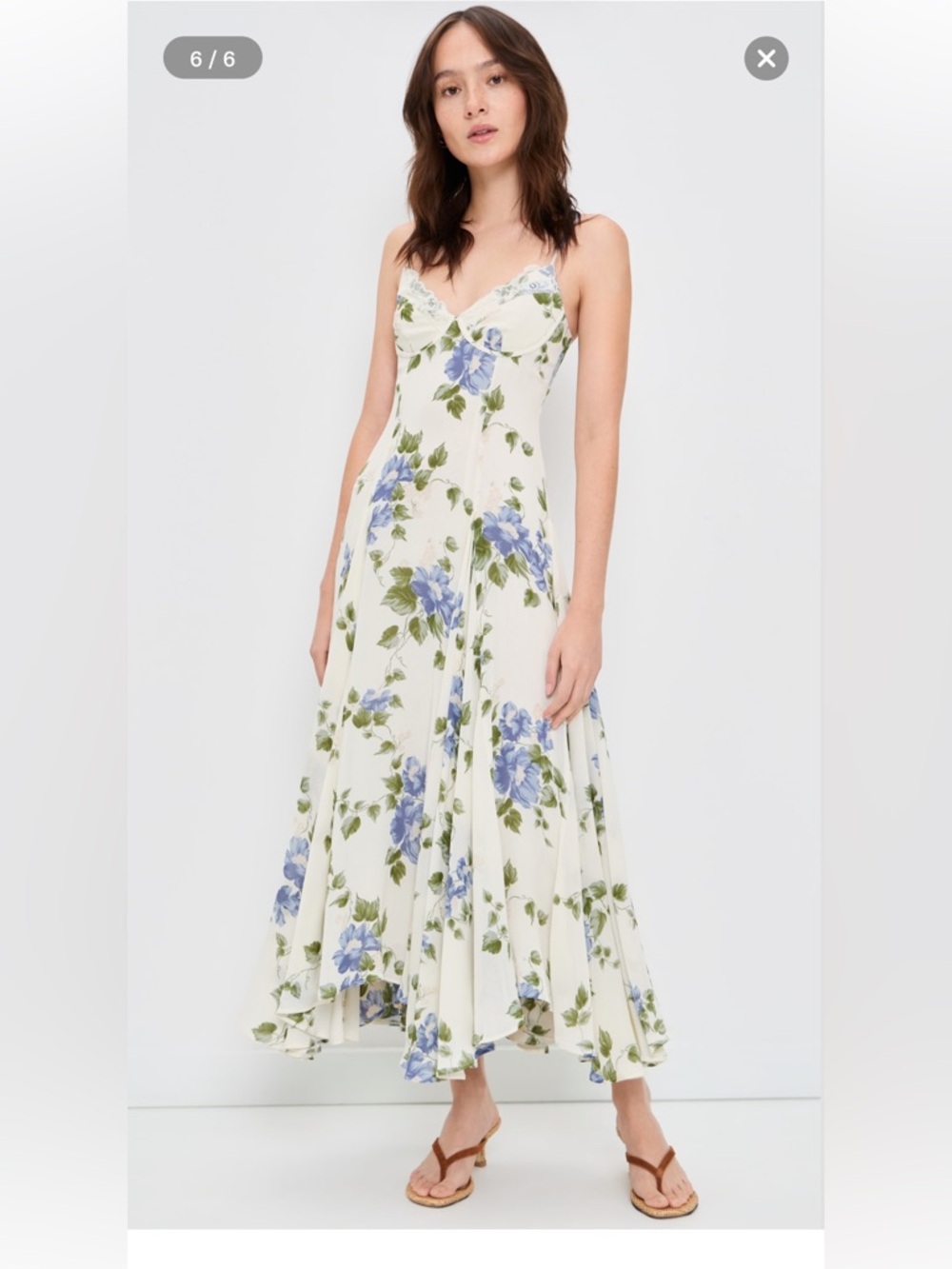 Reformation Leia Dress Hope Floral Midi Dress NWT Size 10